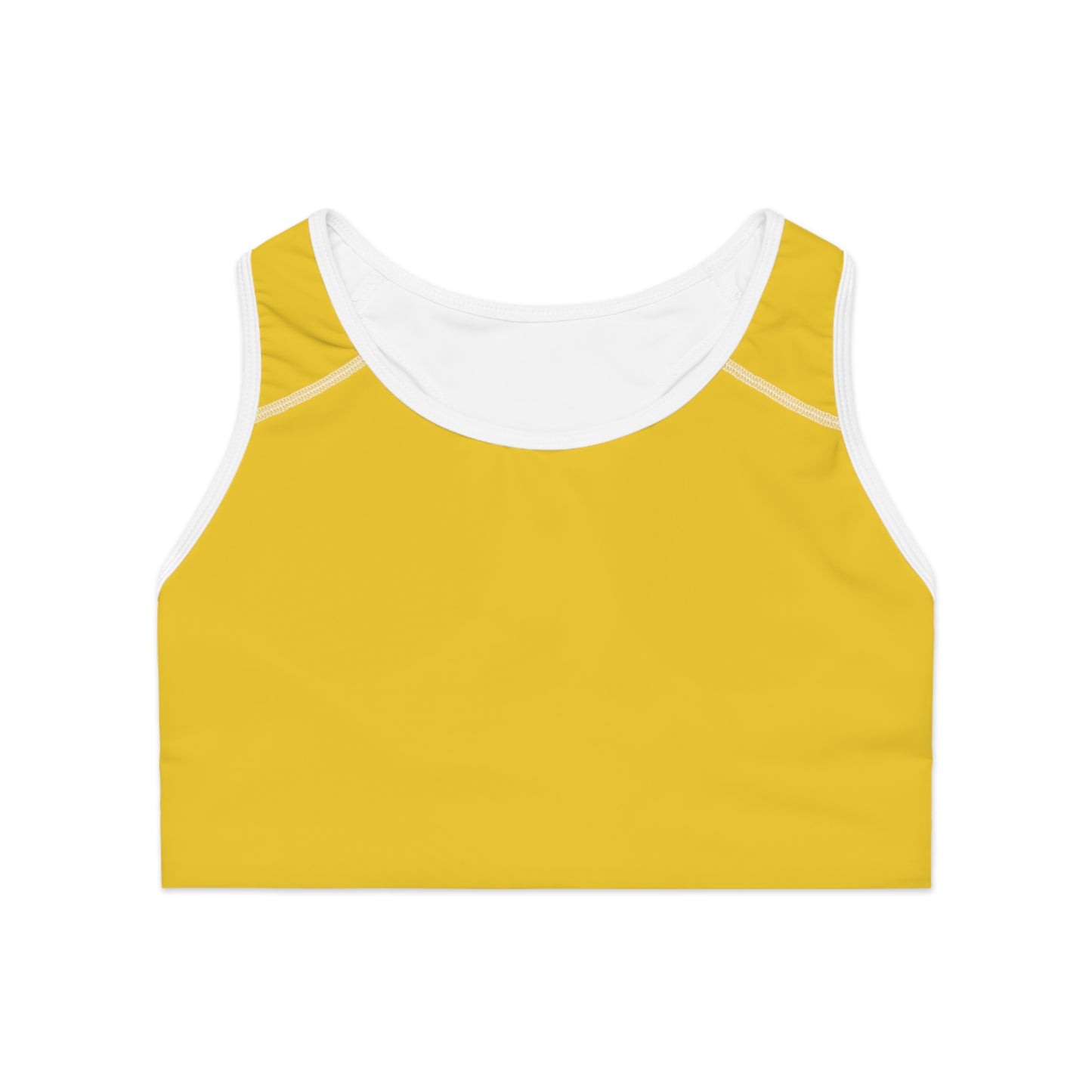 Yellow Color Sports Bra, Yellow Sports Bra 8