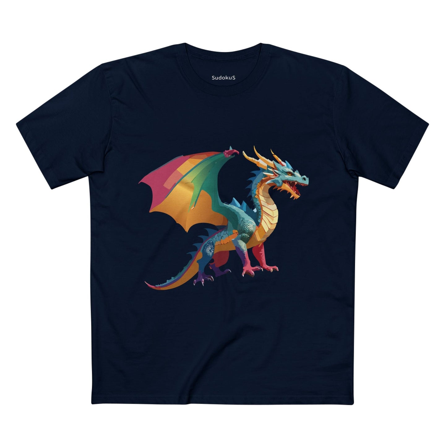 Dragon Graphic Unisex 100 Cotton Staple Tee 8