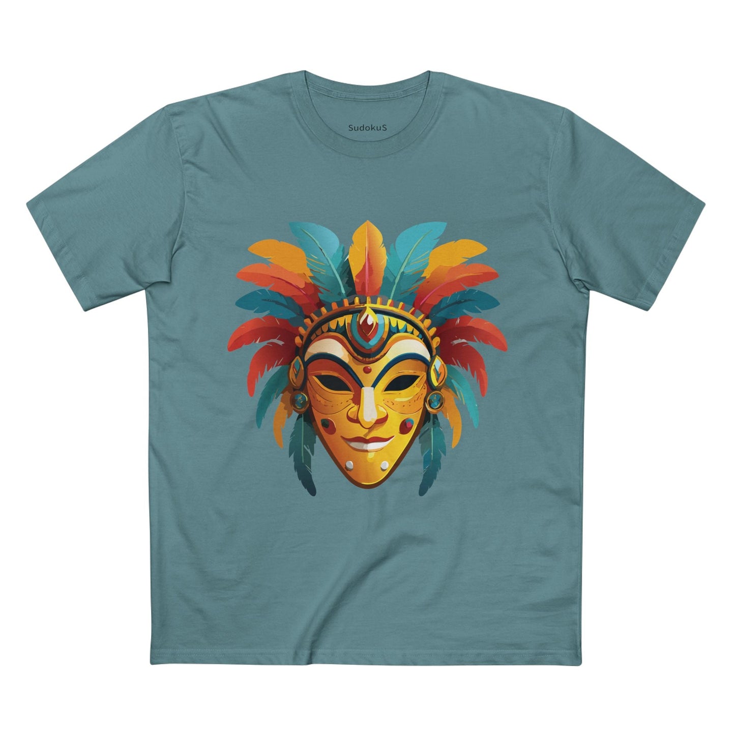 Mask Graphic Unisex 100 Cotton Staple Tee 3