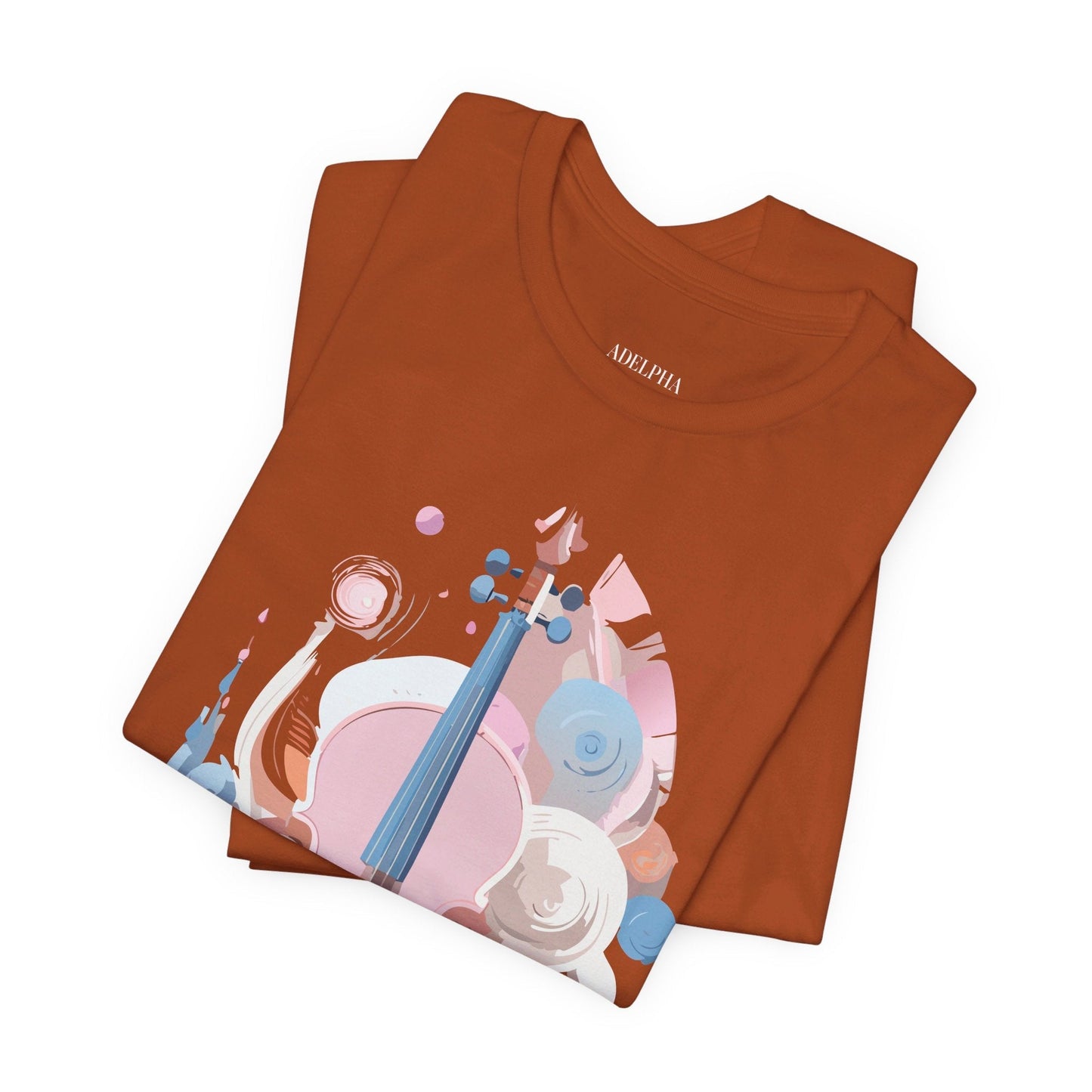 Music T Shirt Unisex Graphic Tee Vintage Inspired Artwork By Adelpha Short Sleeve