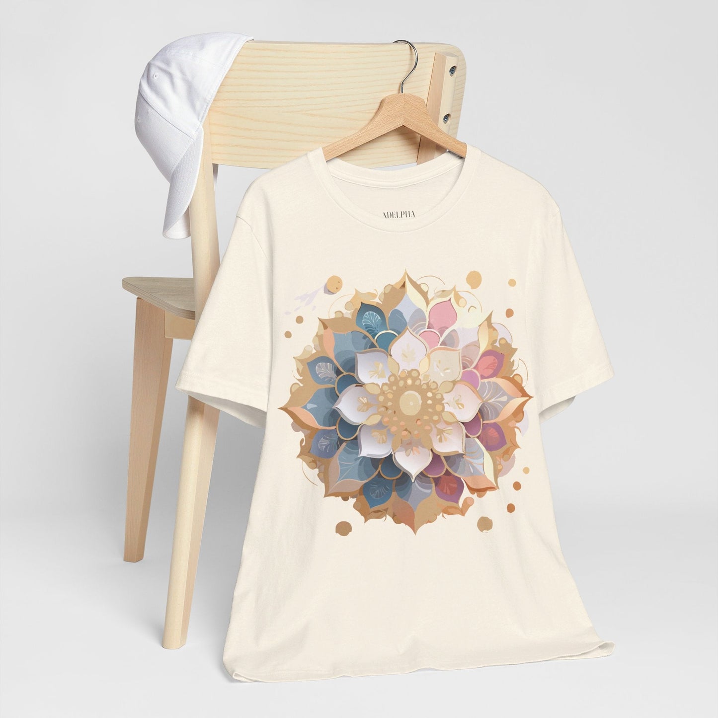 Mandala Graphic Tee For Men And Women By Adelpha Unisex Short Sleeve Art Design Shirt