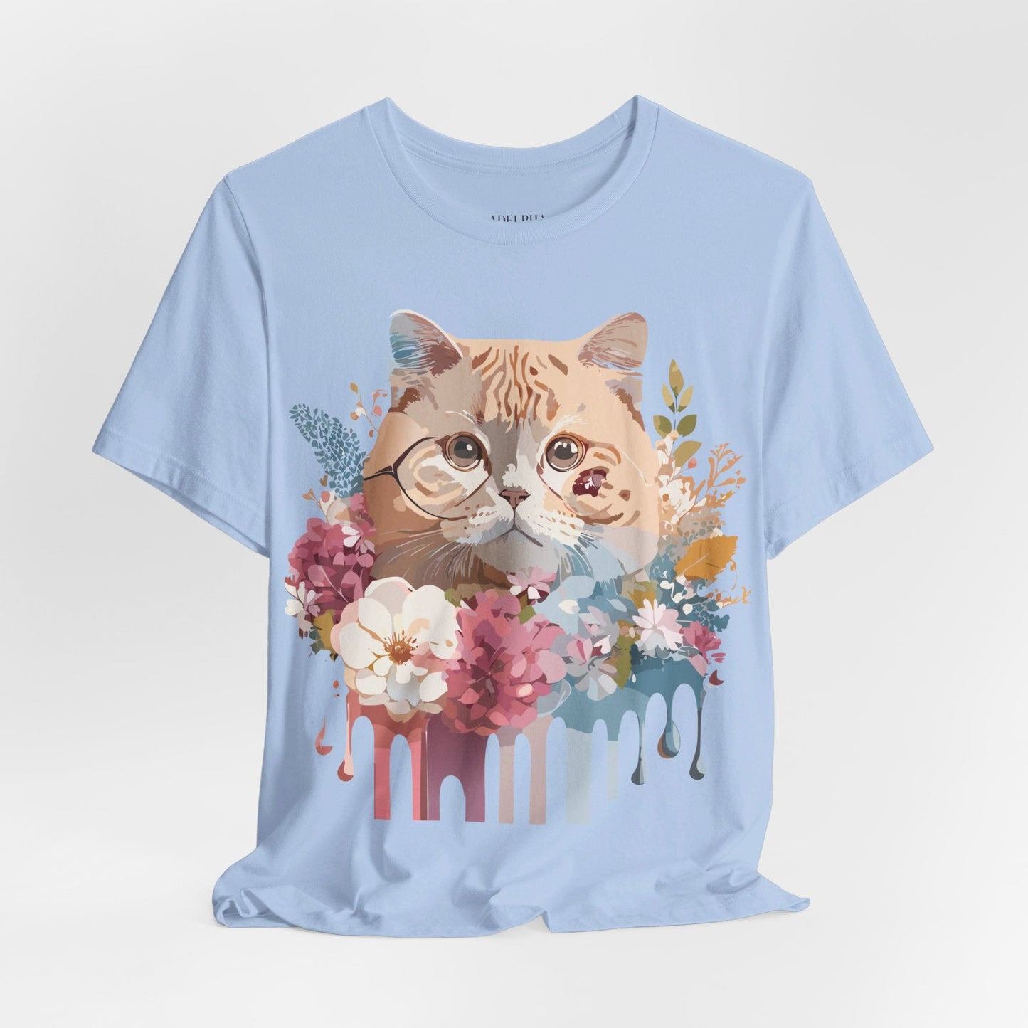 Cat Graphic Tee Unisex Vintage Inspired Shirt By Adelpha Original Artwork