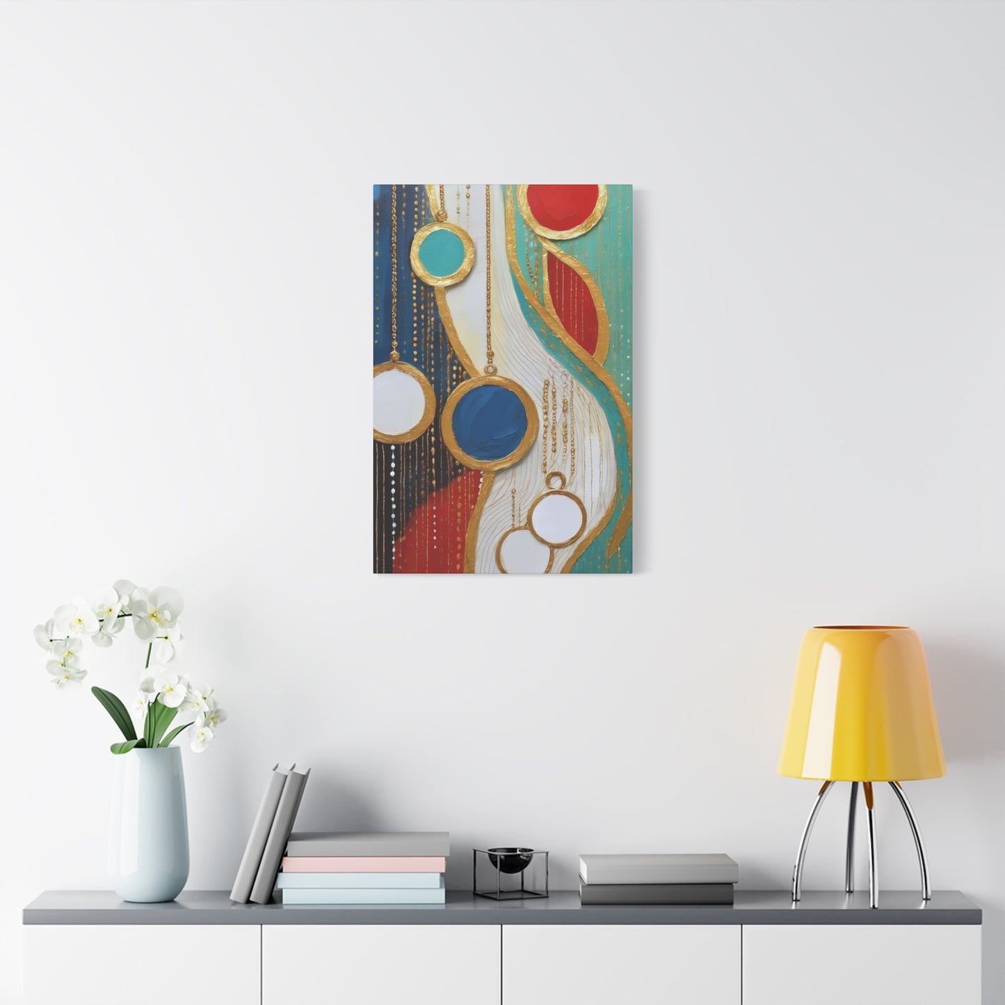 Abstract Oil Painting Print Canvas 20x24,20x30,24x30 24x32,24x36,30x40 32x48,36x48,40x60 Pine-Wood Inner Frame ABS-103