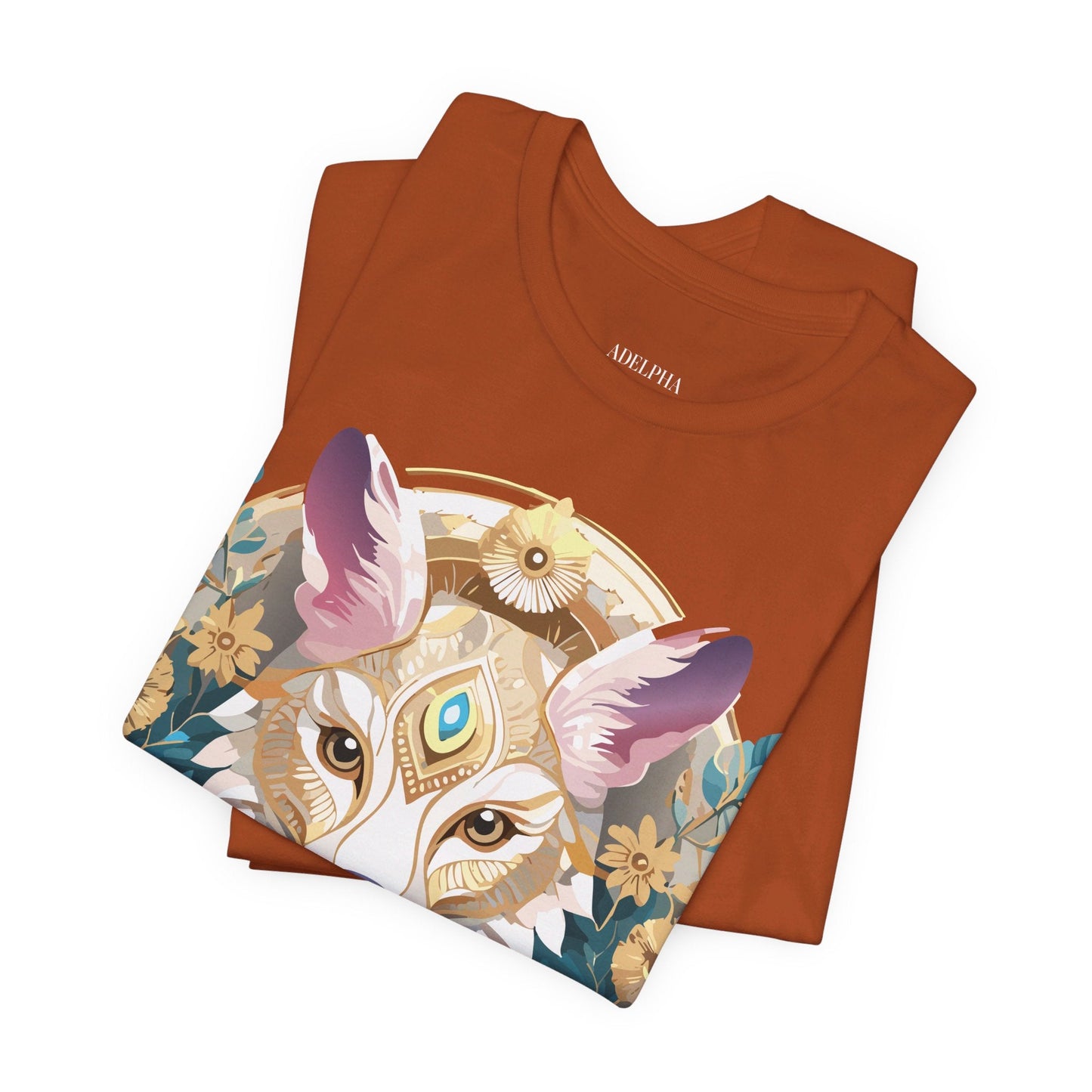 Medallion Graphic Unisex 100 Cotton Vintage Animal Medal Artwork Tee 83