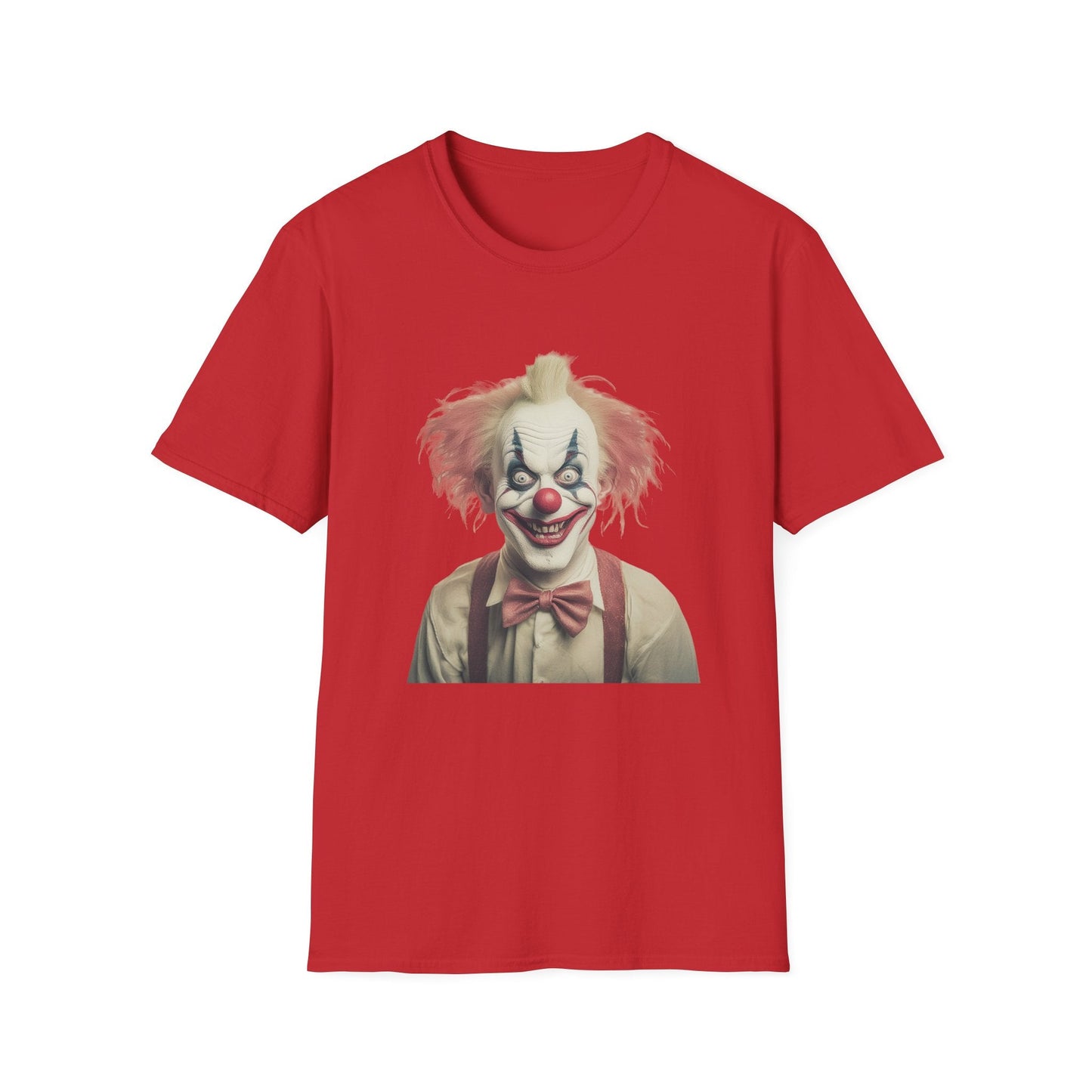 Clown Shirt Circus Tee Gildan Softstyle 64000 One Hundred Percent Ring Spun Cotton Lightweight