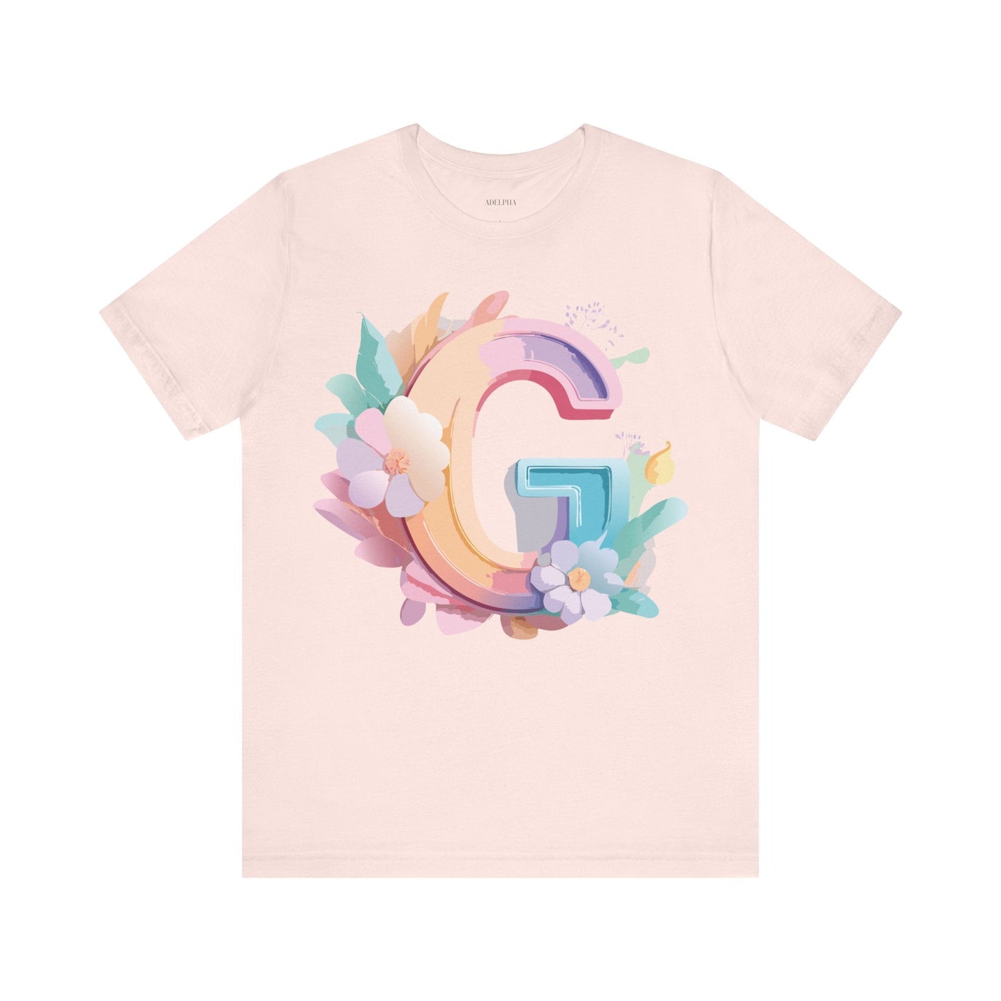 Letter G Shirt Unisex Graphic Tee With Vintage Inspired Artwork Adelpha Premium Tee