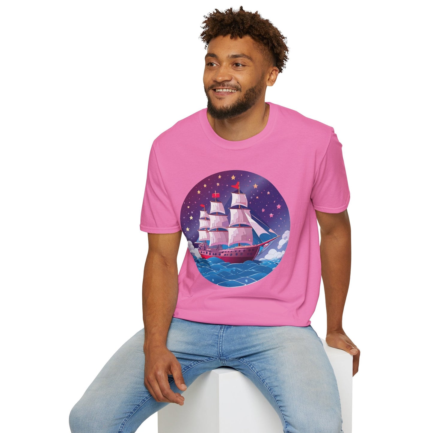 Ship T Shirts Frigate Vessel Tee Unisex Softstyle 64000 Gildan Ring Spun Cotton T Shirt