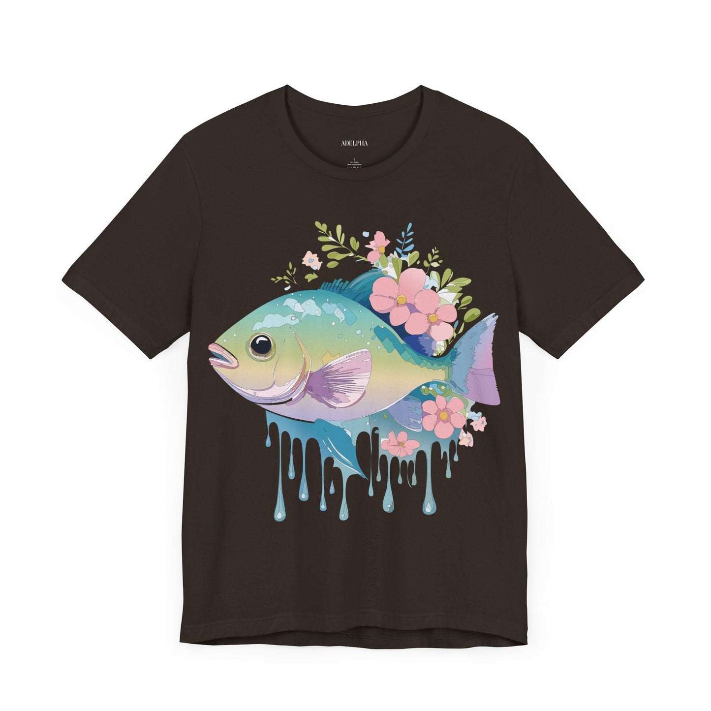 Fish Graphic Unisex 100 Cotton Vintage Artwork Tee 1