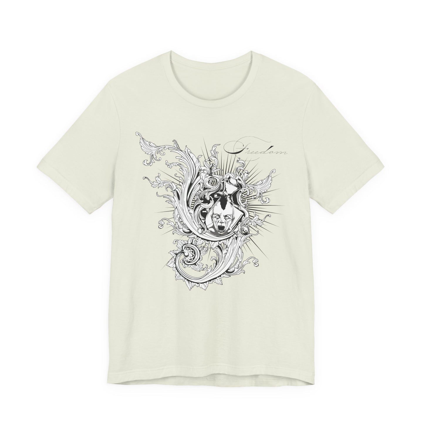 Freedom Art Design Tee, Artistic Tee, Graphic T-Shirt, Music Tees, Artistic Music T-Shirt, Vintage Top