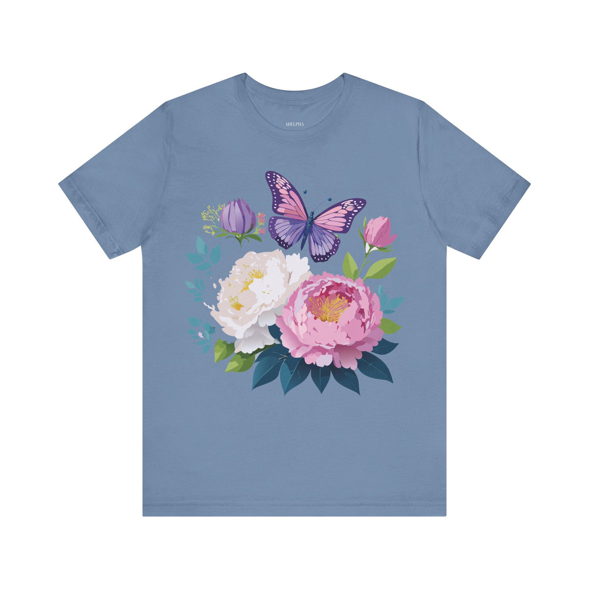 Floral Graphic Tee Shirt - Bella+Canvas Unisex 100 Cotton 35