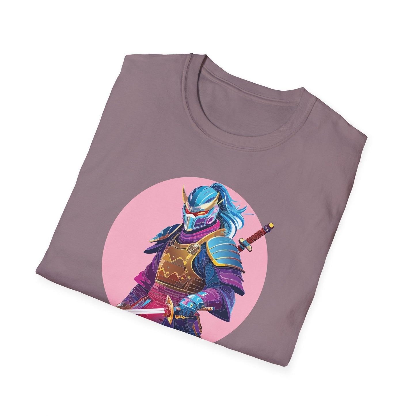 Samurai Themed Unisex Softstyle Tee Shirt Gildan 64000 100 Percent Ring Spun Cotton