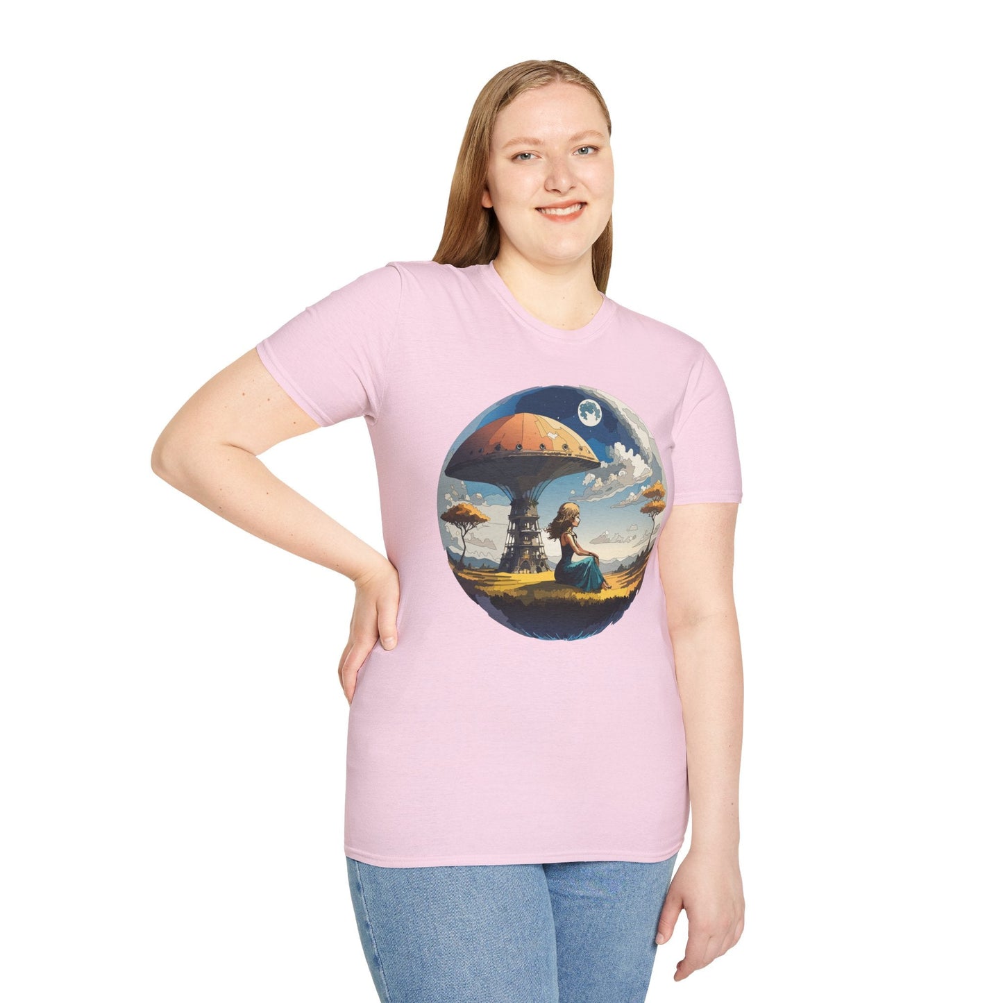 Womens Graphic T Shirts Art Design Shirt Softstyle Short Sleeve Cotton Tee Premium Quality