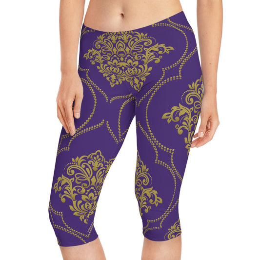 Capri-Leggings mit traditionellem Print