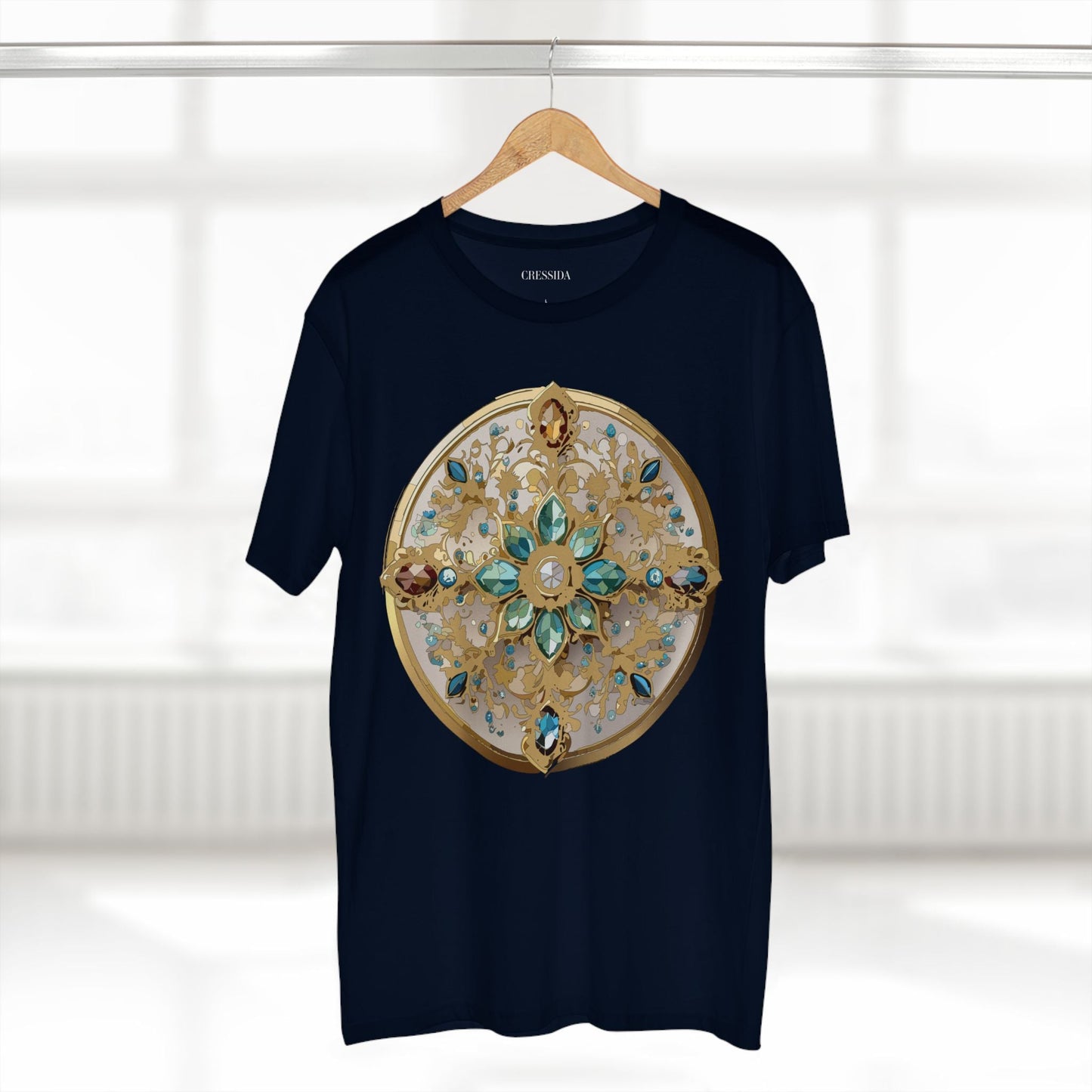 Medallion Graphic T-Shirt Unisex 100 Cotton With Gold Art Design Medal Tee 14