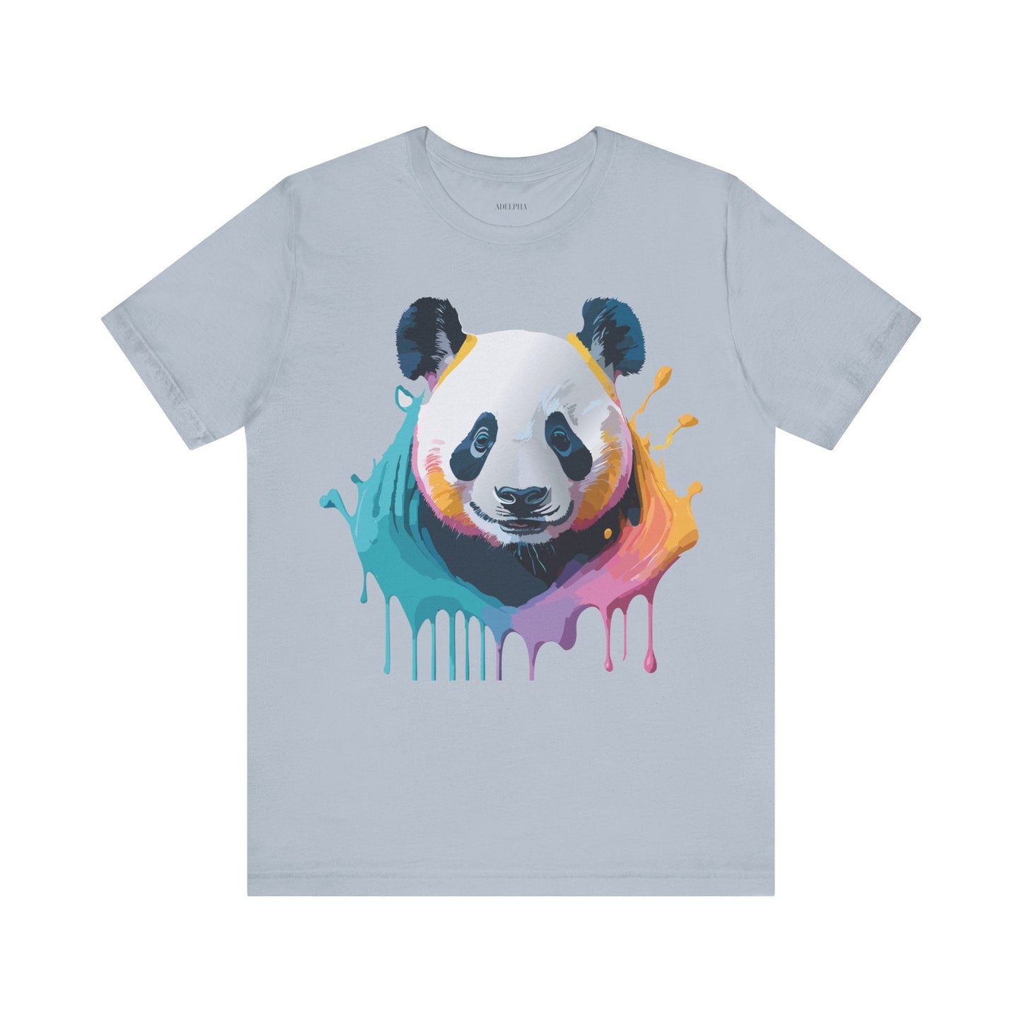 Panda Shirt Unisex Graphic Tee Vintage Inspired Art by Adelpha Premium Jersey Short Sleeve