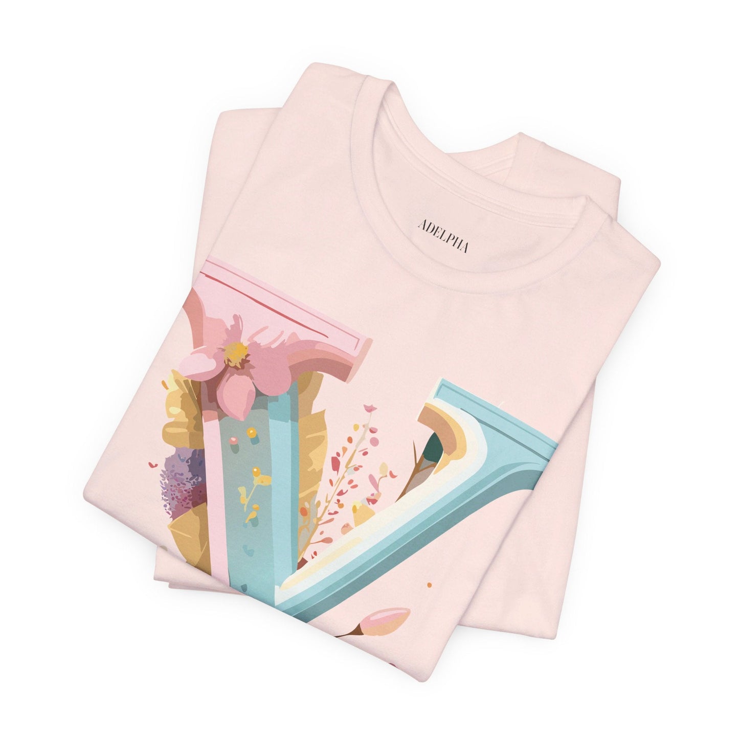 Letter Y Shirt Unisex Jersey Graphic Tee By Adelpha Vintage Inspired Art Short Sleeve Premium