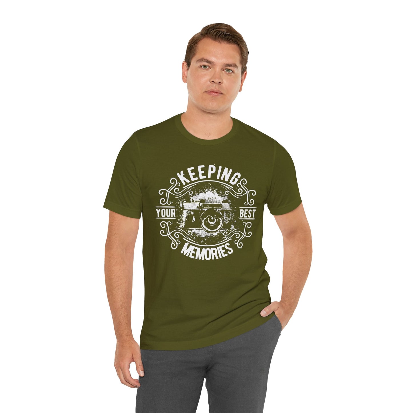 Keeping Your Best Memories T-Shirt Vintage Camera Graphic T-Shirt A-5
