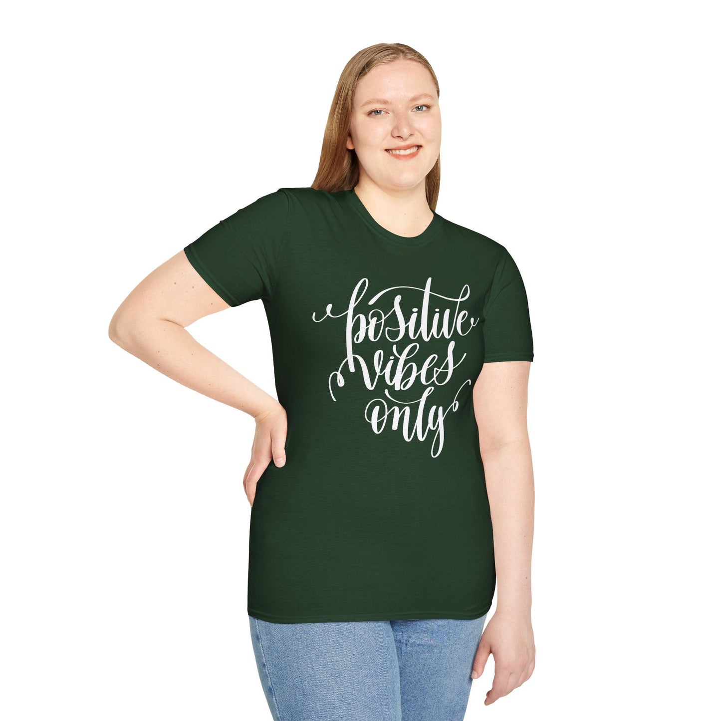 Positive Slogan T Shirts With Positive Words Unisex Short Sleeve Tee Gildan Softstyle 64000 Ring Spun Cotton