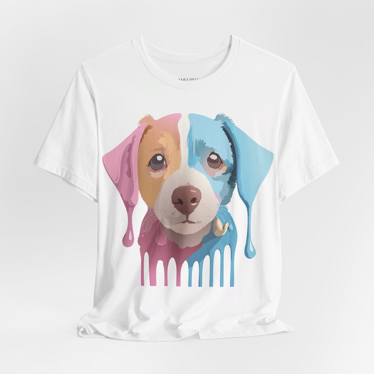 Unisex Dog Graphic Tee With Vintage Inspired Artwork By Adelpha Short Sleeve Casual Shirt