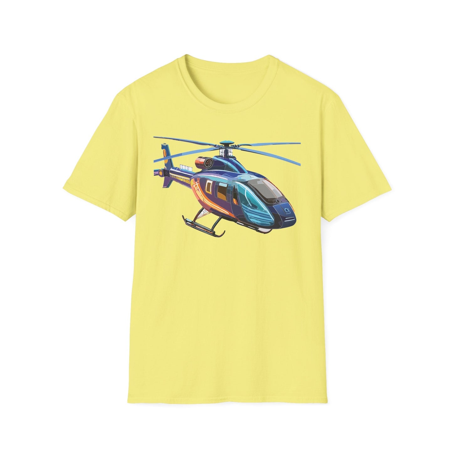 Chopper Helicopter Shirt Unisex T Shirt Softstyle 100 Percent Cotton Comfort Wear