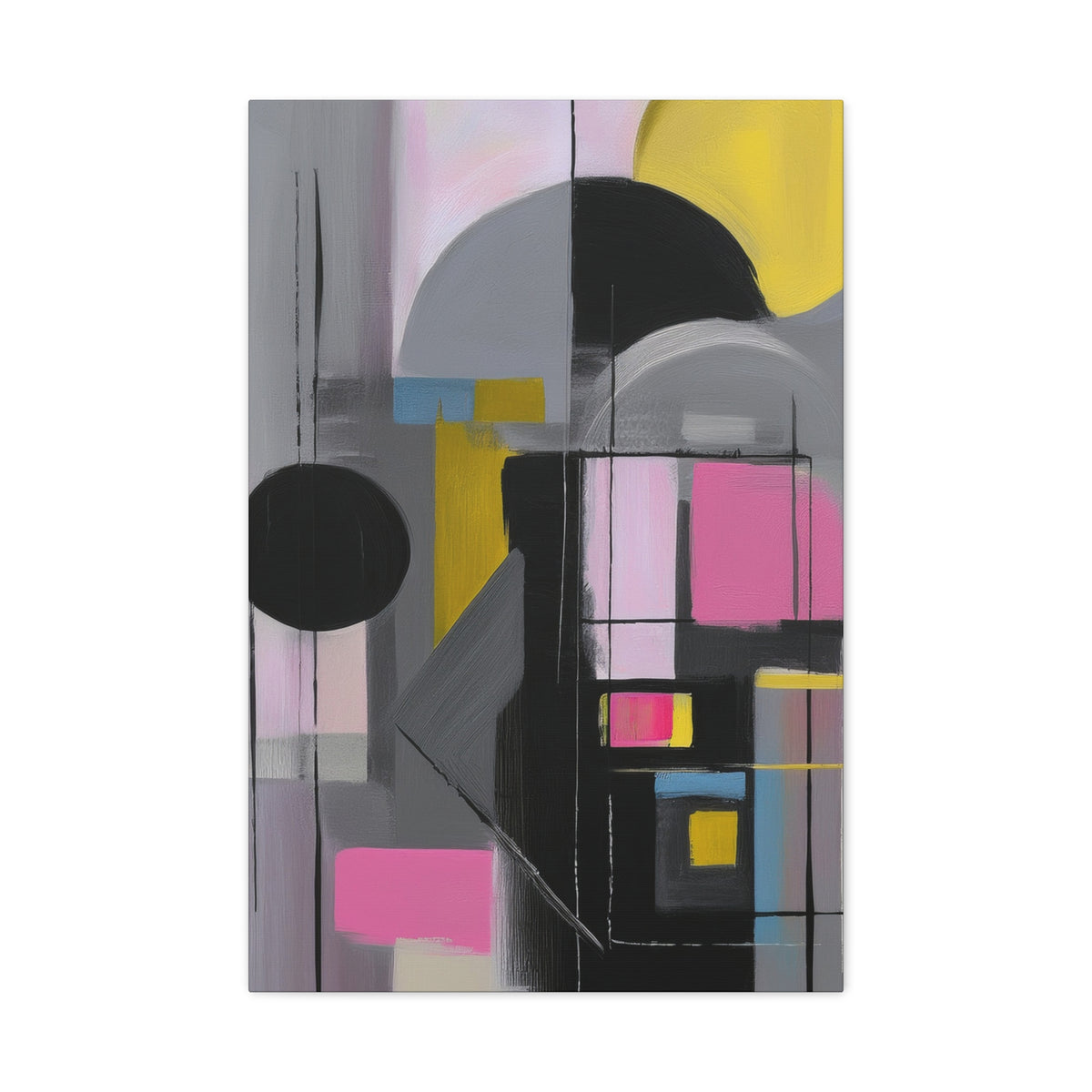 Abstract Geometric Painting Print Canvas 20x24,20x30,24x30 24x32,24x36,30x40 32x48,36x48,40x60 Pine-Wood Inner Frame ABS-37