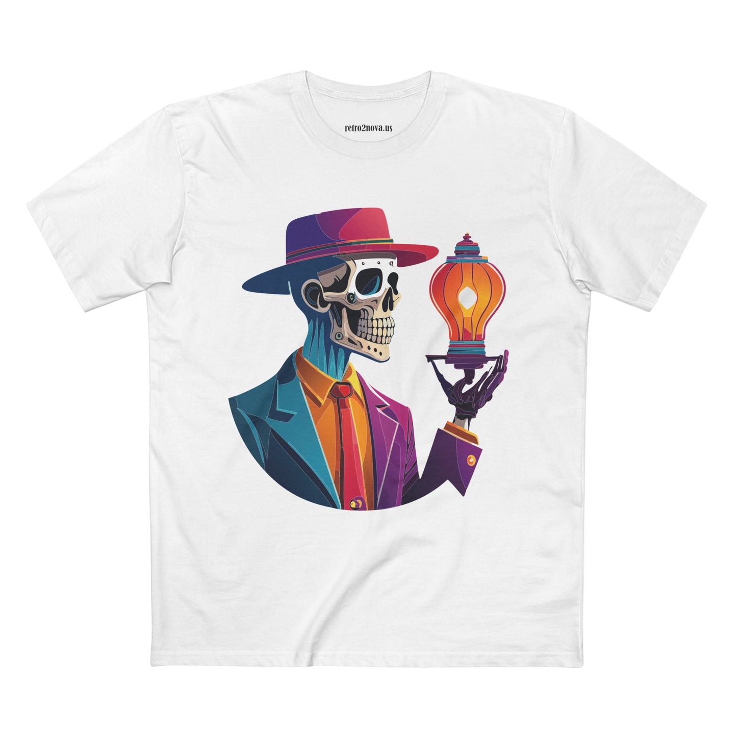 Skull Shirt Unisex Premium Cotton Tee with Original Art Design by Retro2Nova Collection