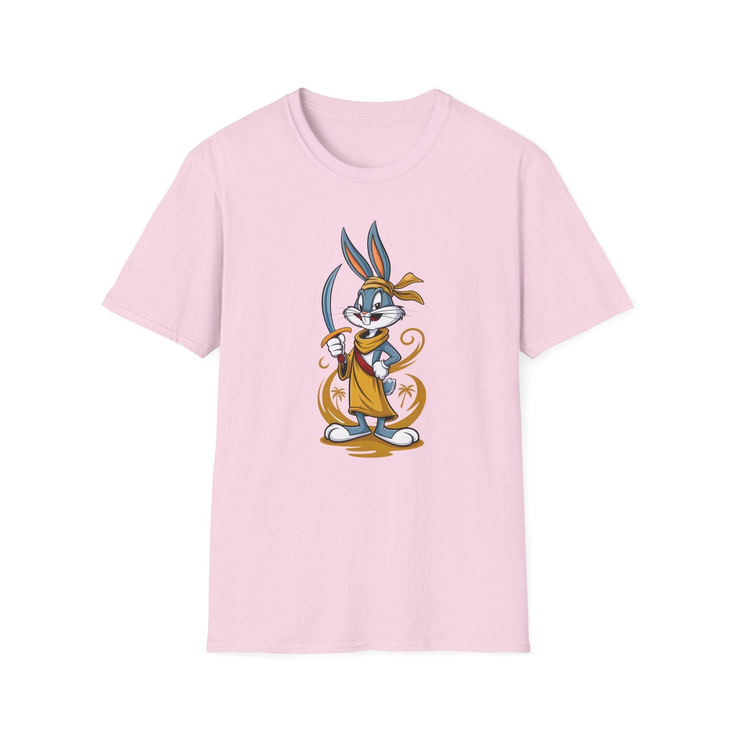 Bugs Bunny T Shirt Unisex Short Sleeve Cartoon Graphic Animation Gildan Softstyle 64000