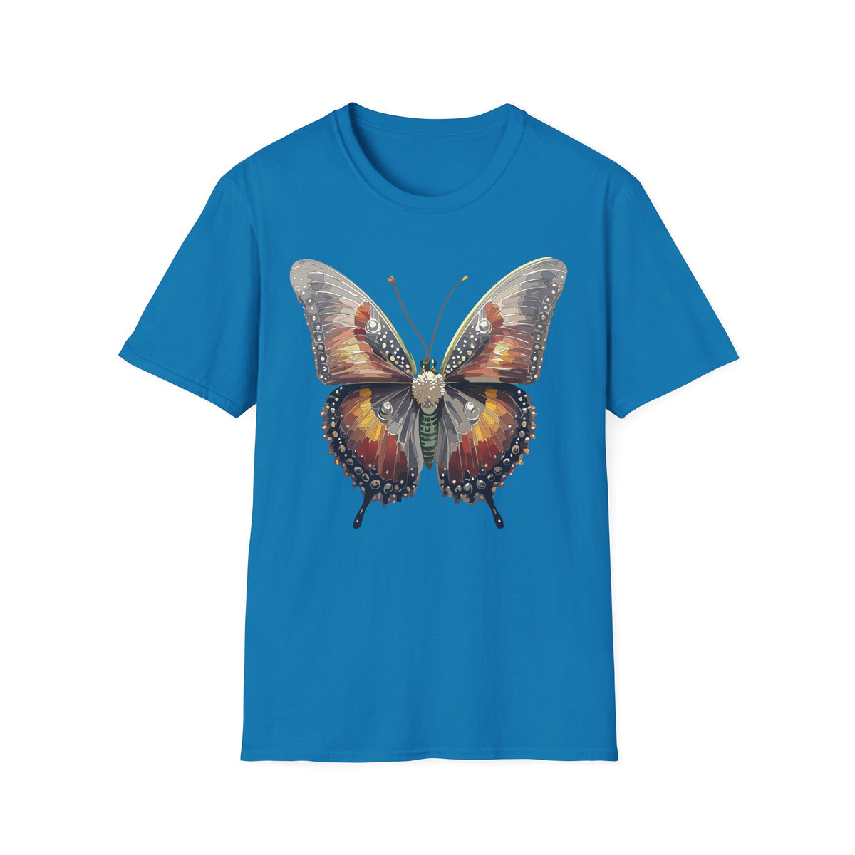 Butterfly Graphic T-Shirt — Vintage Orange Monarch Graphic Tee Unisex 100 Cotton Gildan T-Shirt