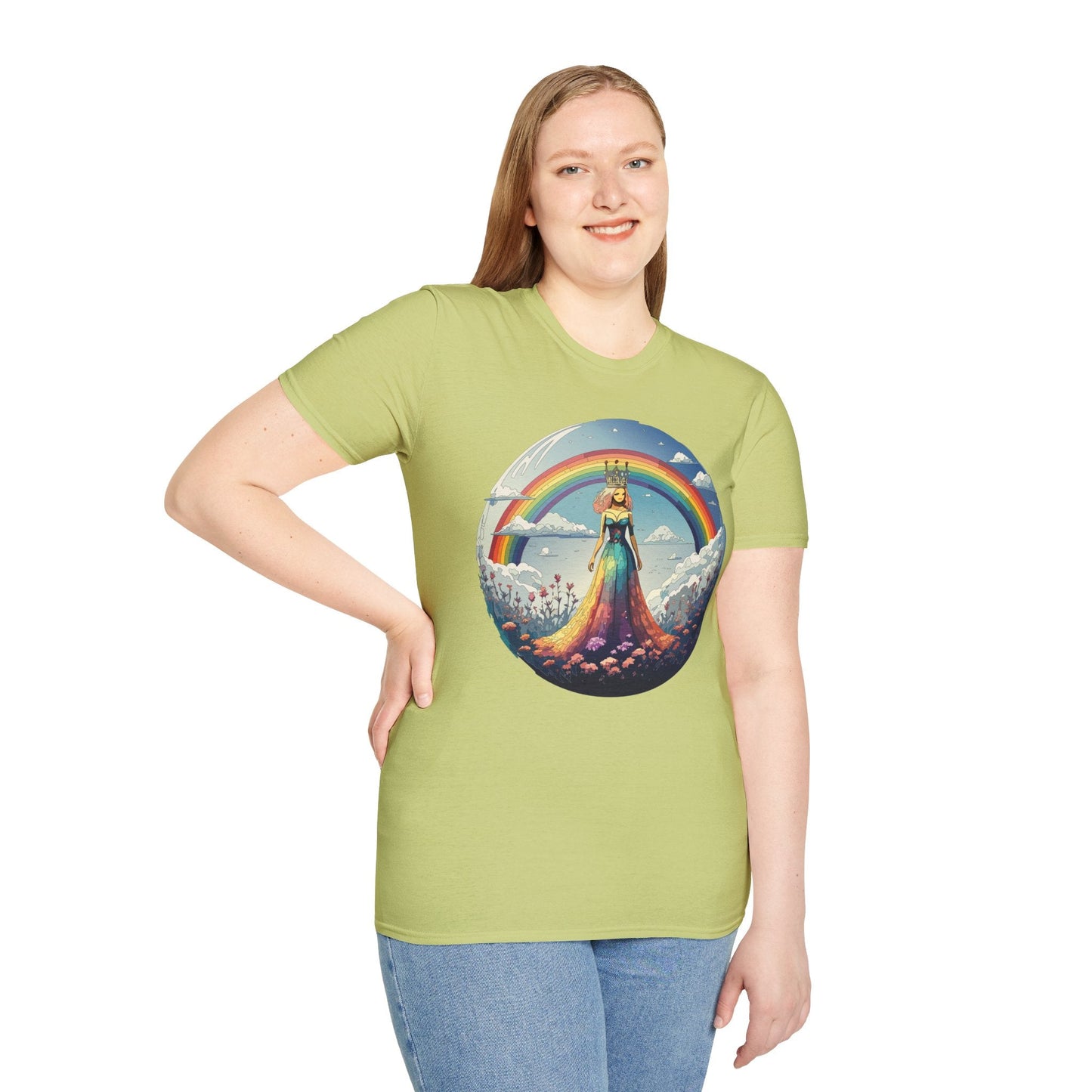 Womens Graphic T Shirt Art Design Tee Softstyle 64000 100 Percent Cotton Comfort
