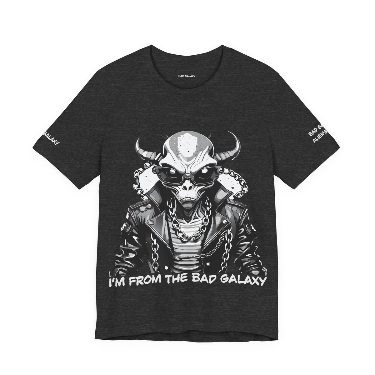 Alien Graphic Unisex Cotton Bella+Canvas Tee with Art Design b72