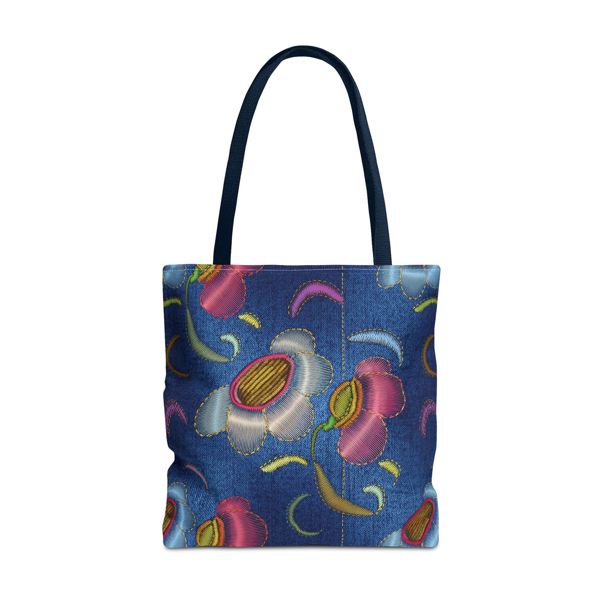 Denim Fabric Imitation Print Unisex Canvas Bag Poly Spun 3 Sizes Tote Bag 165