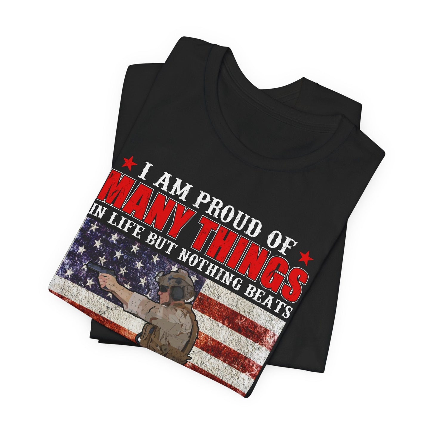 Army Veteran Patriotic Graphic Design Unisex Cotton T-Shirt v28