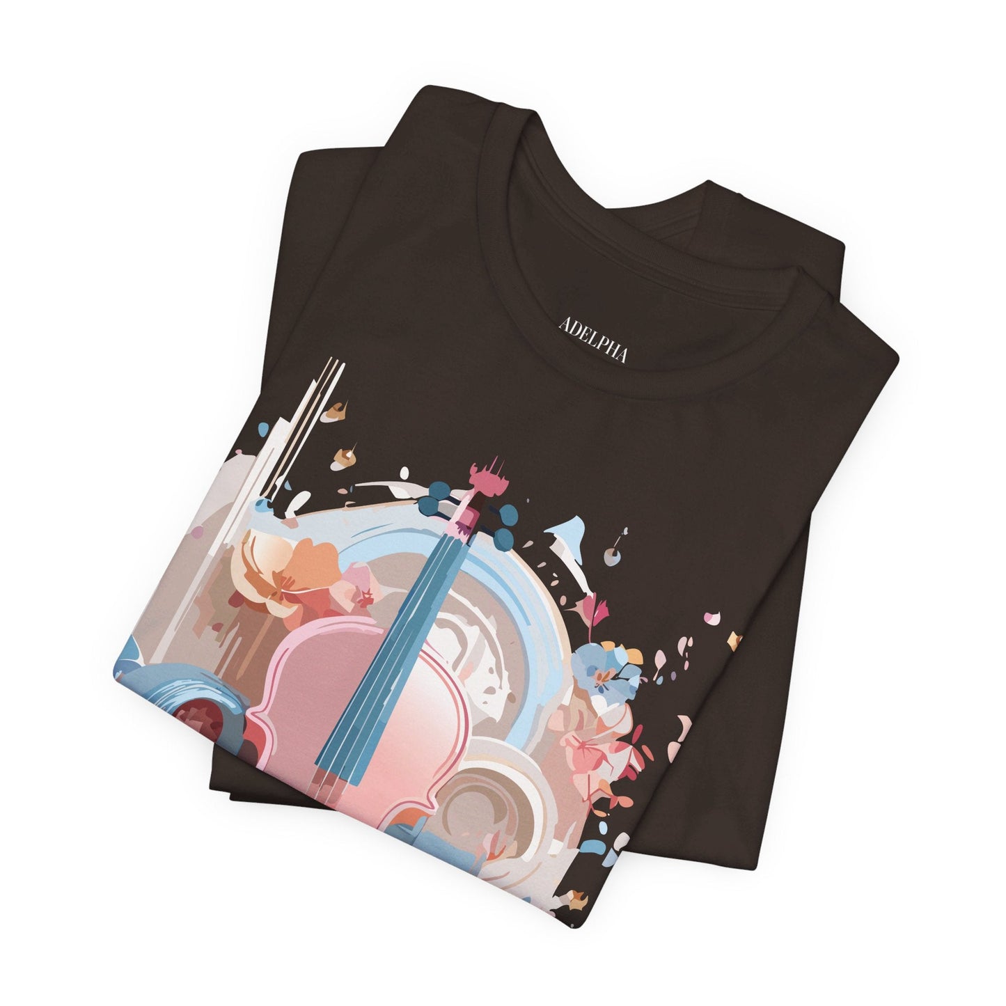 Music T Shirt Unisex Graphic Tee By Adelpha Art Design Vintage Inspired Short Sleeve