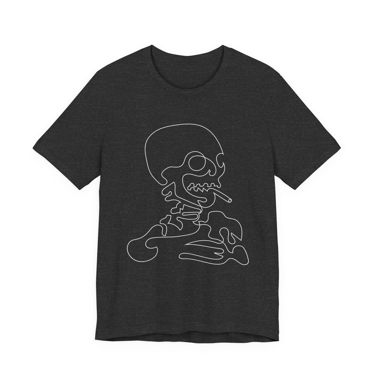 Camiseta unisex de algodón con calavera