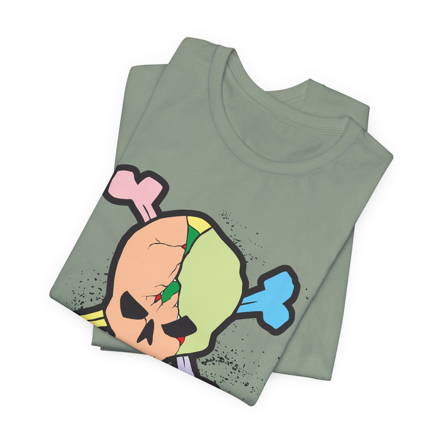 Multi Skull Graphic Design Tee, Skull Shirt, Vintage Tees, Art Design T-Shirt, Vintage Graphic Tee, Art Shirts with Skulls