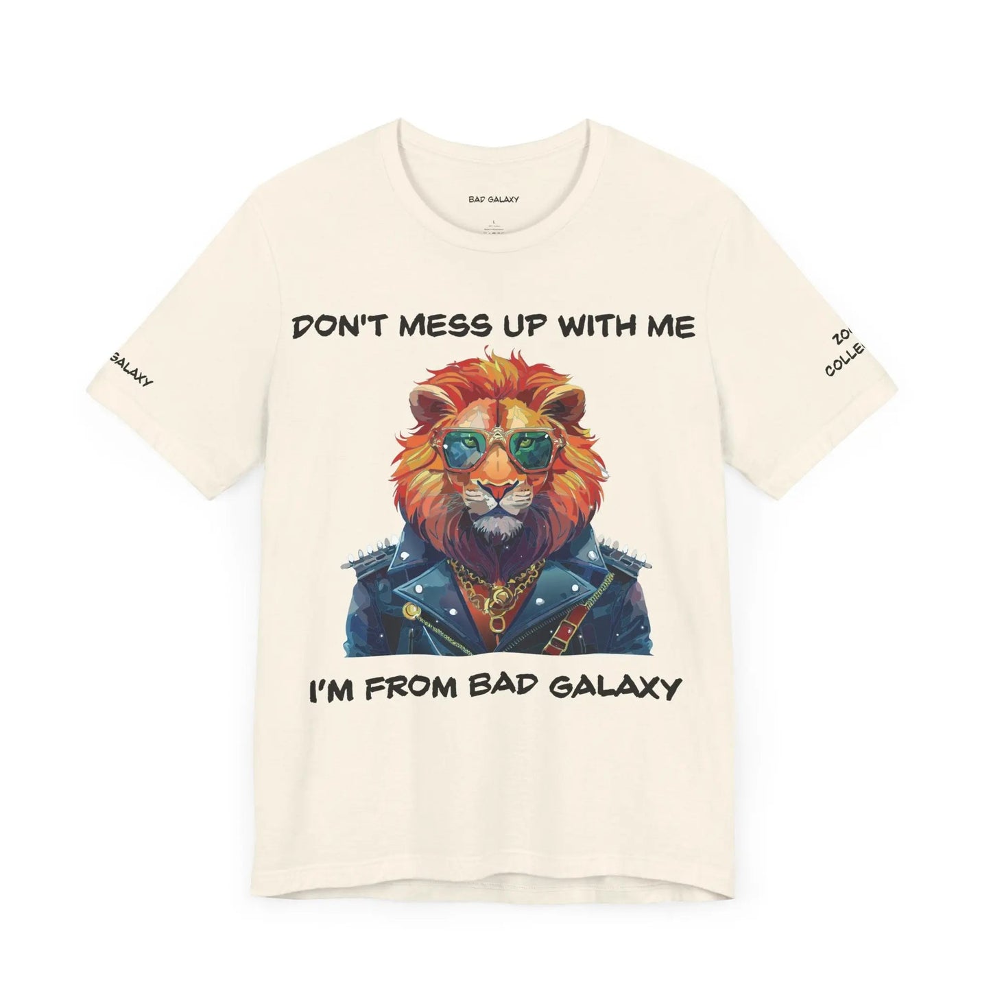 Bad Galaxy Animal T Shirt Made To Order 100 Percent Cotton Tee With Eco Friendly Inks Designed In US