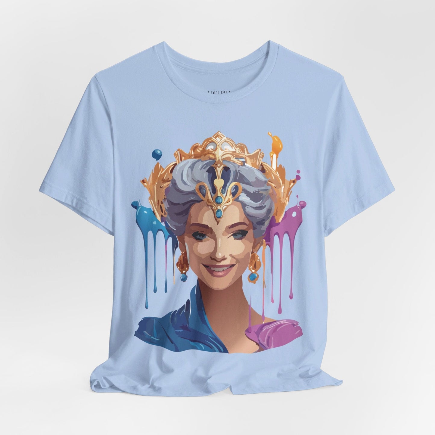 Queen Graphic Tee Unisex Jersey Short Sleeve Adelpha Art Design Vintage Inspired