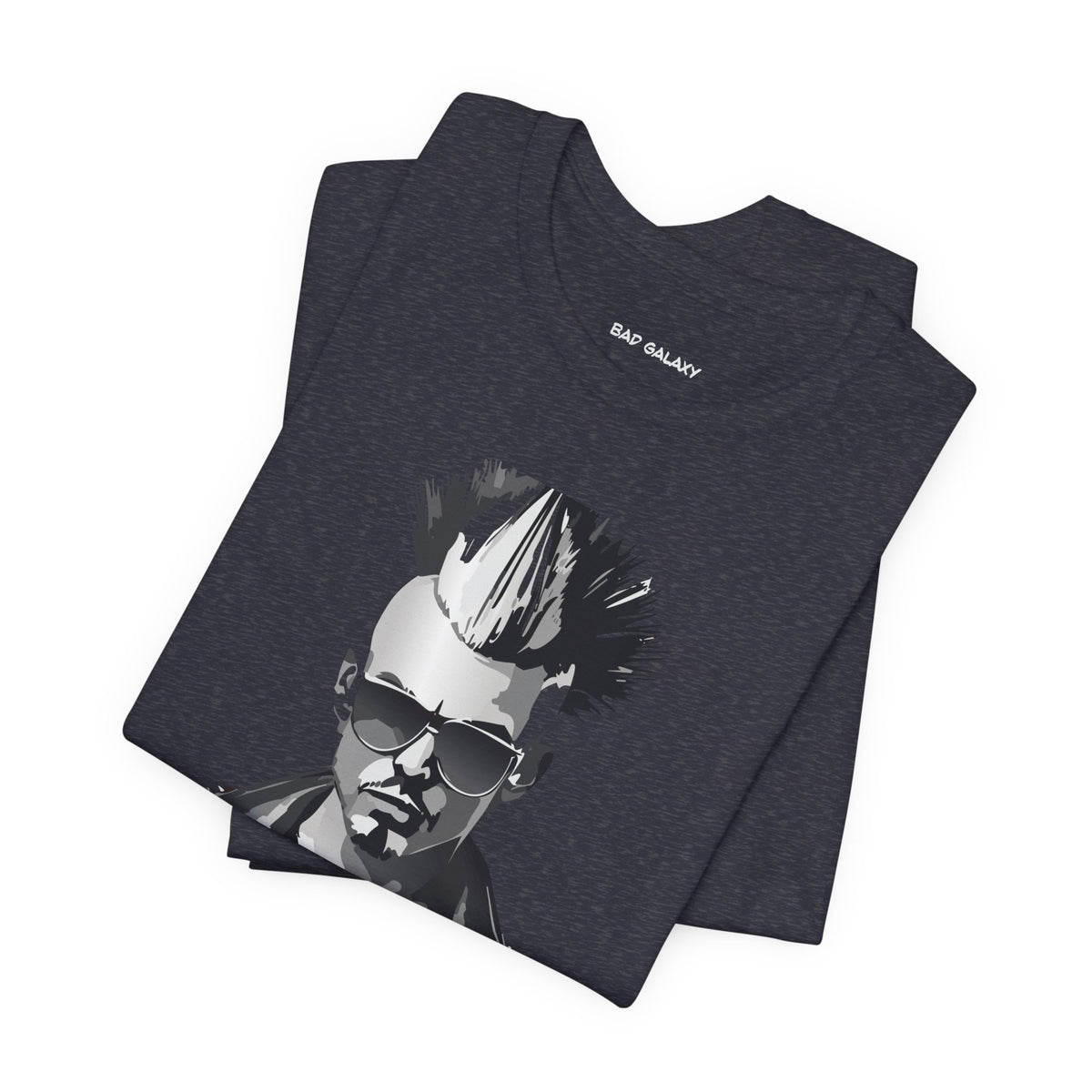 Punk Rock Graphic Unisex Cotton Bella+Canvas Tee with Art Design b39