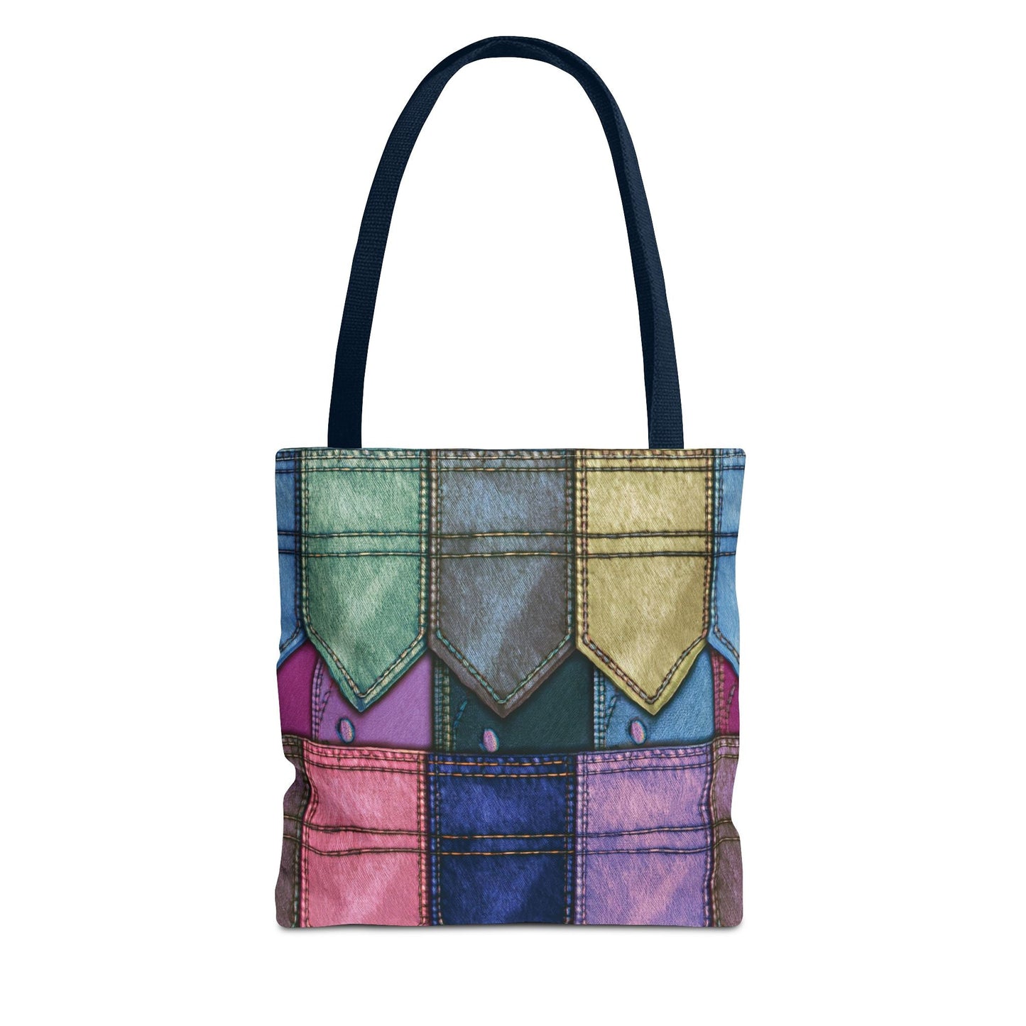 Denim Canvas Bag, Tote Bag Denim Printify