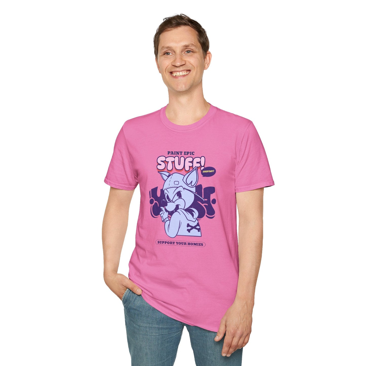 Funny Animals Shirts Unisex Graphic Tee Soft Cotton Gildan Softstyle 64000 Comfortable Everyday Wear
