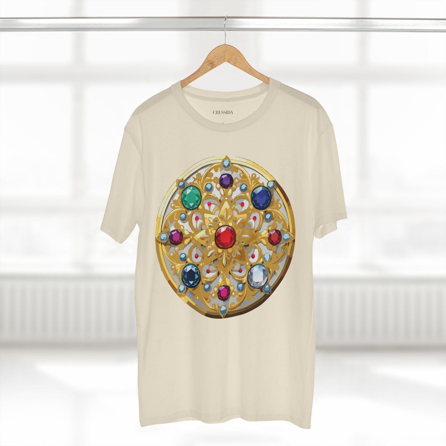 Medallion Graphic T-Shirt Unisex 100 Cotton With Gold Art Design Medal Tee 6