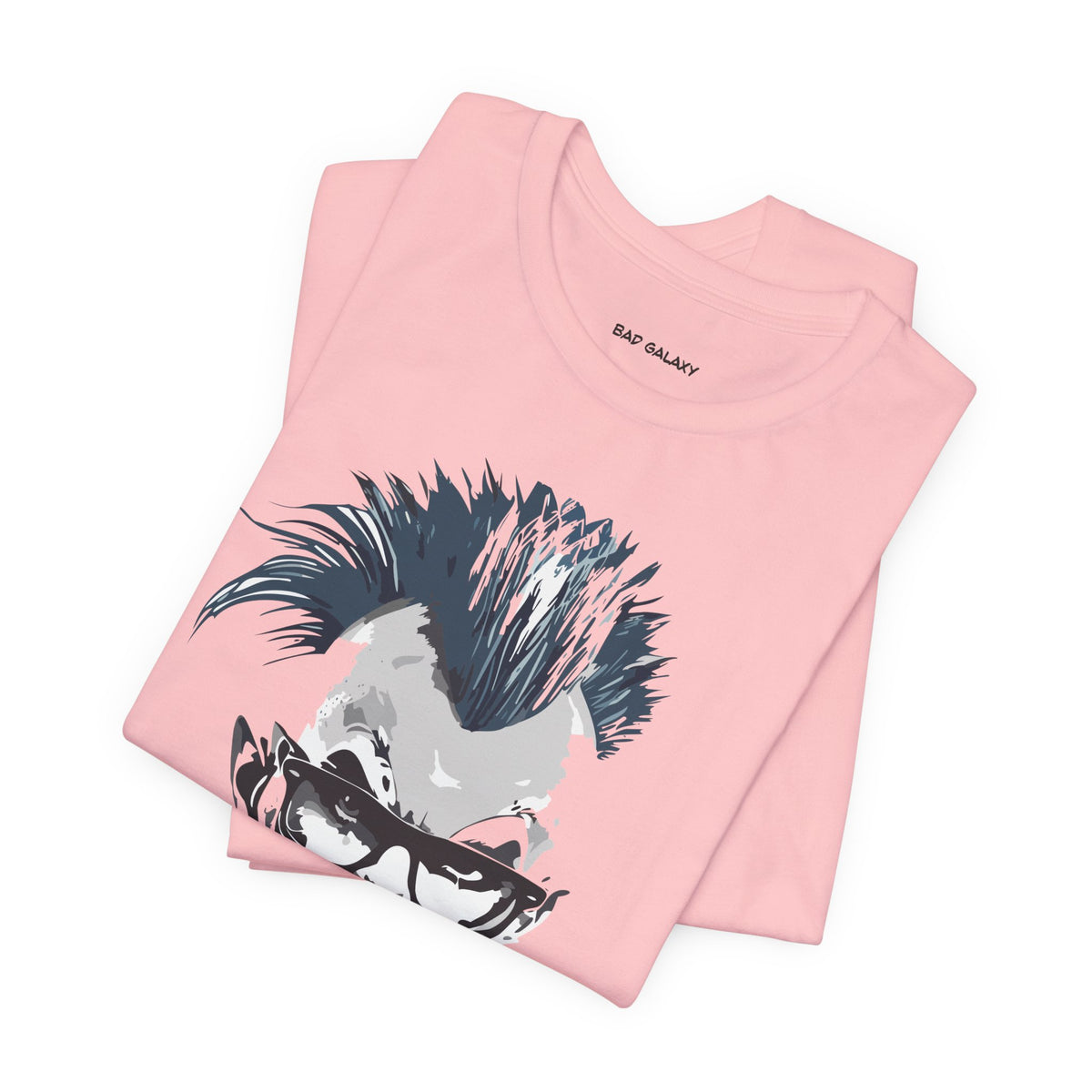 Punk Rock Graphic Unisex Cotton Bella+Canvas Tee with Art Design b32