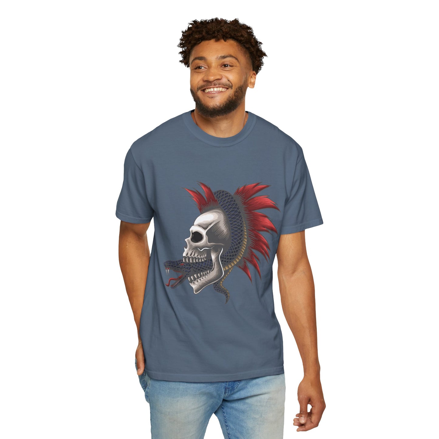 Unisex Cotton Tee Shirt with Skull