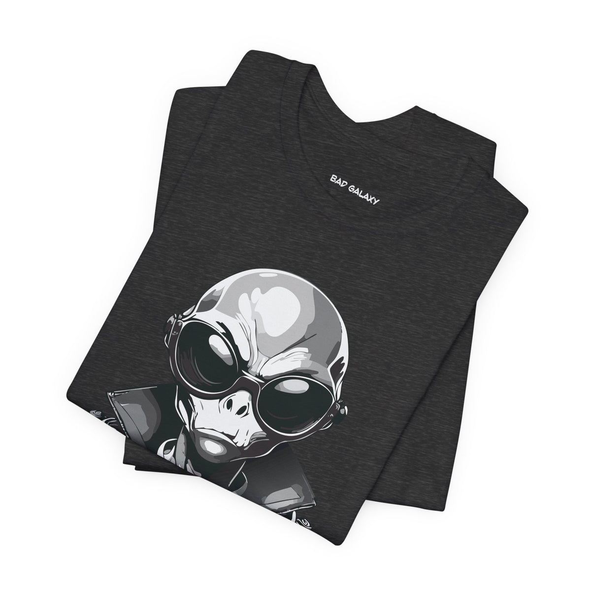 Alien Graphic Unisex Cotton Bella+Canvas Tee with Art Design b71