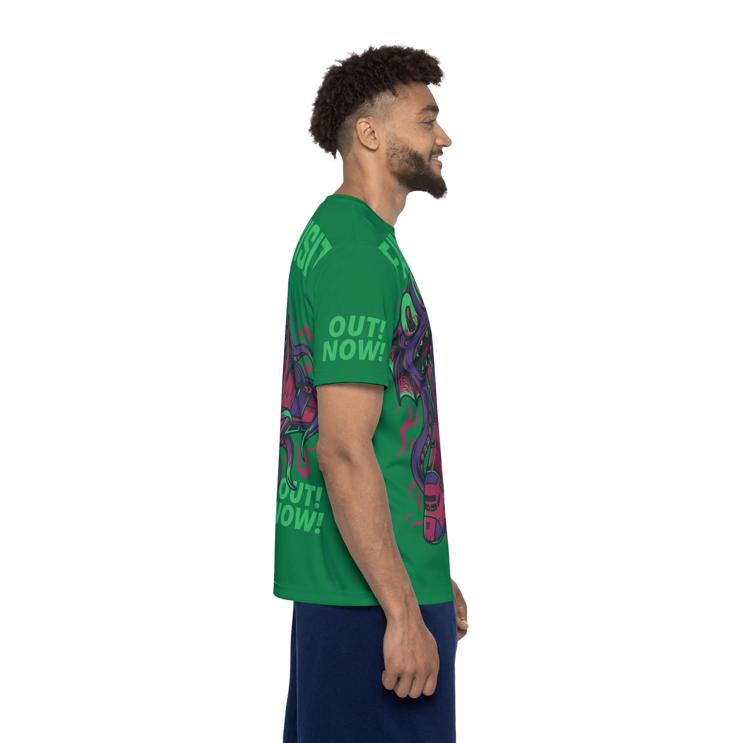 60-Be Fun Graphic T-Shirt, Art Design Poly Shirt, All Over Print Graphic Tee, Monsters T-Shirt, Cartoon Tees