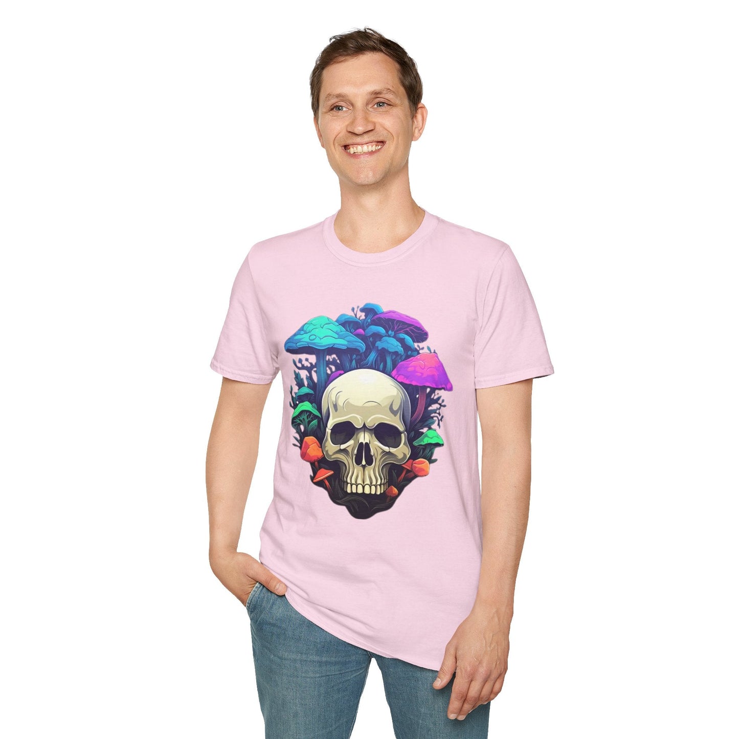 Skull Graphic Unisex Cotton T-shirt with Skeleton Artwork Design 3