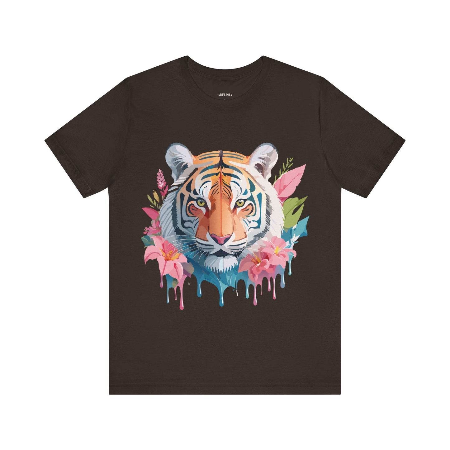 Tiger Graphic Unisex 100 Cotton Vintage Art with Animal Tee 13