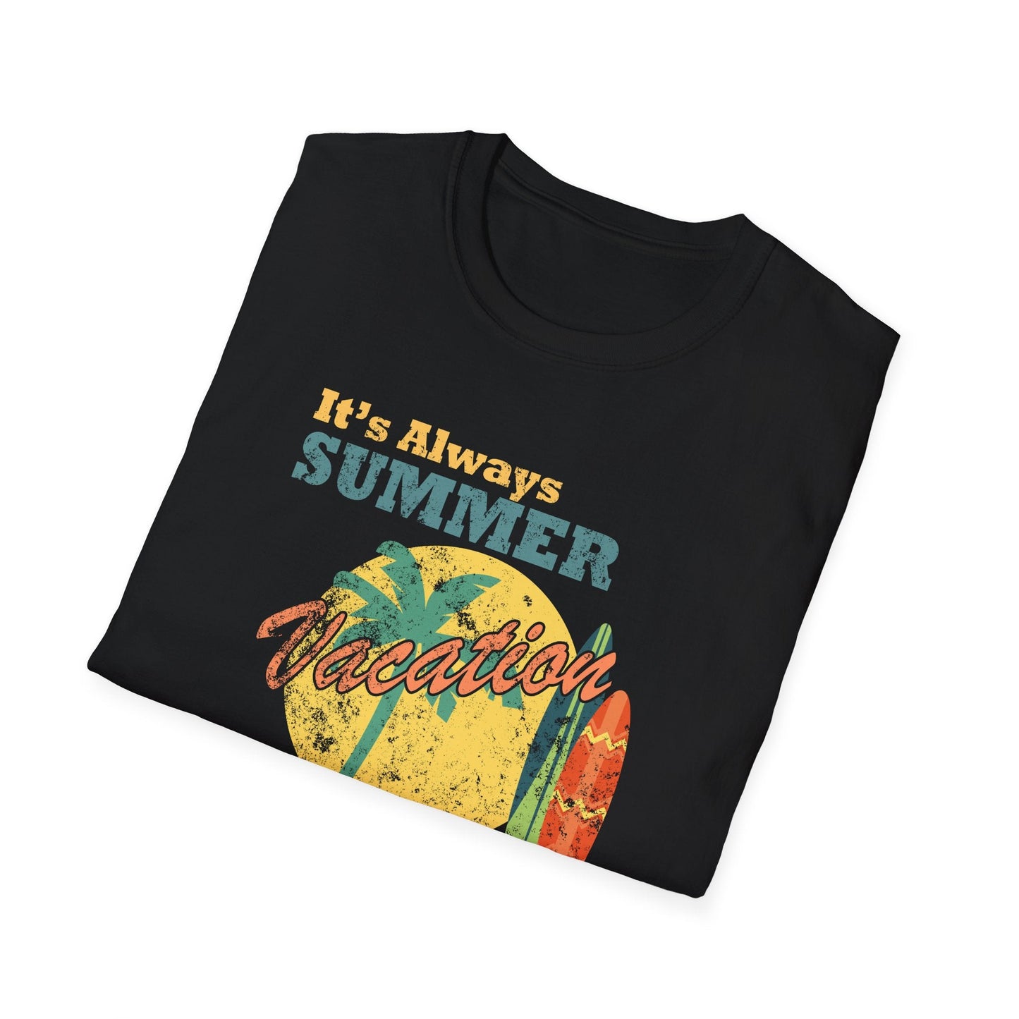 Summer Unisex T Shirt With Art Design Gildan Softstyle 64000 100 Percent Cotton Tee