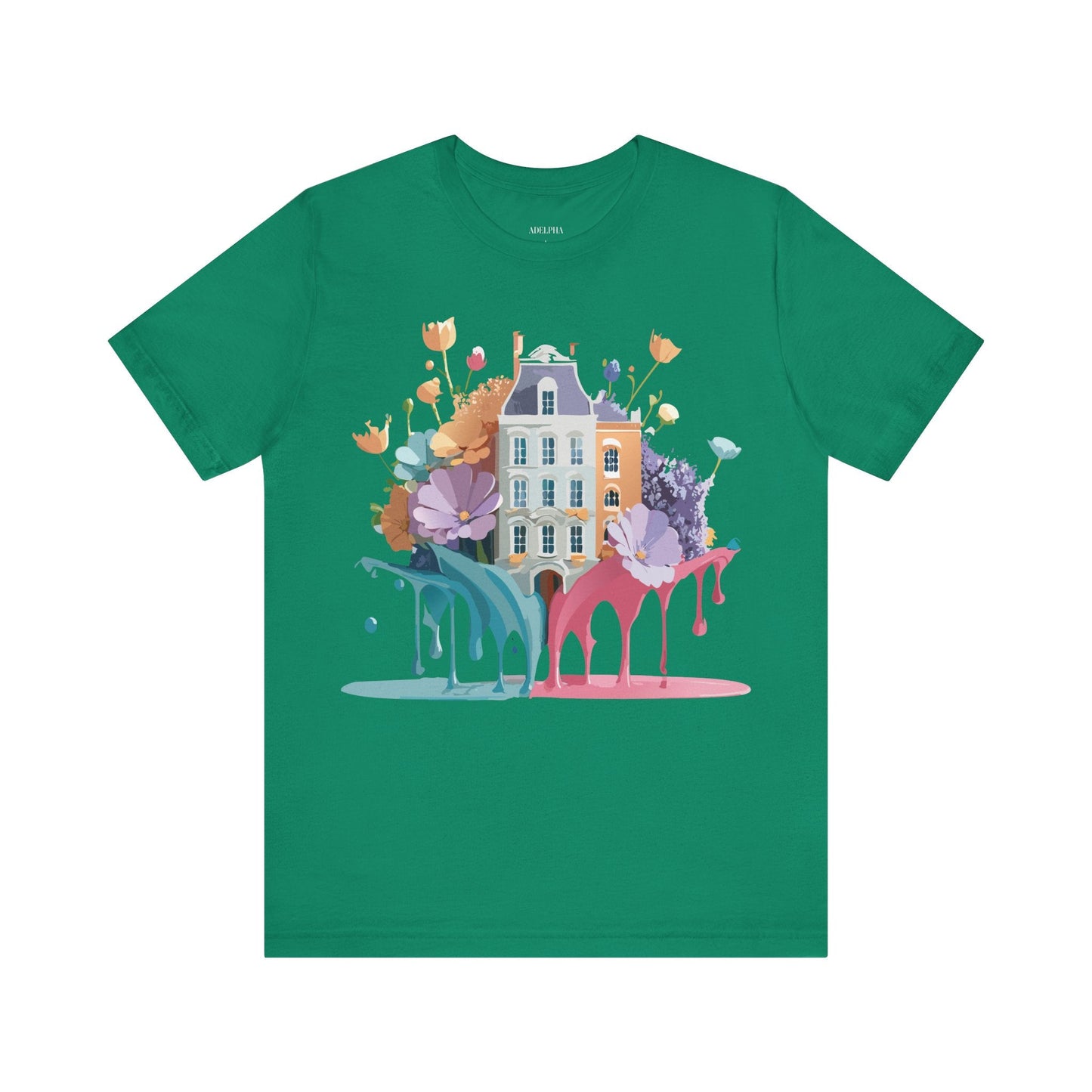 Adelpha Vintage Amsterdam Graphic Tee For Everyday Casual Wear Unisex Short Sleeve Shirt