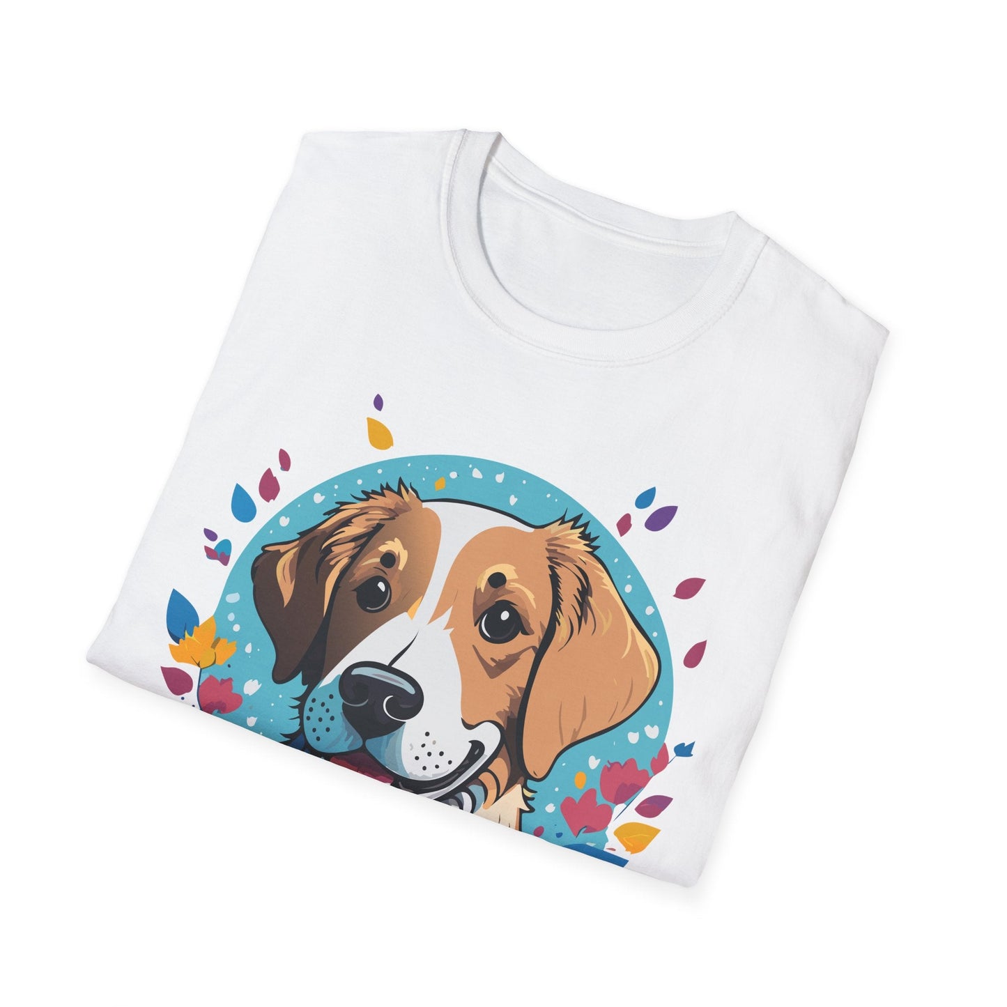 Unisex Dog Shirt Animal Print Tee Gildan Softstyle 64000 Cotton